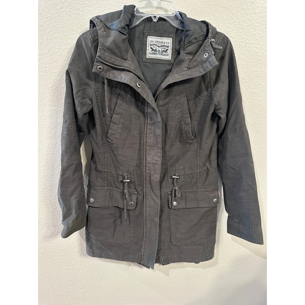 Levi's Hooded Anorak Jacket Military Style Utility Coat XS